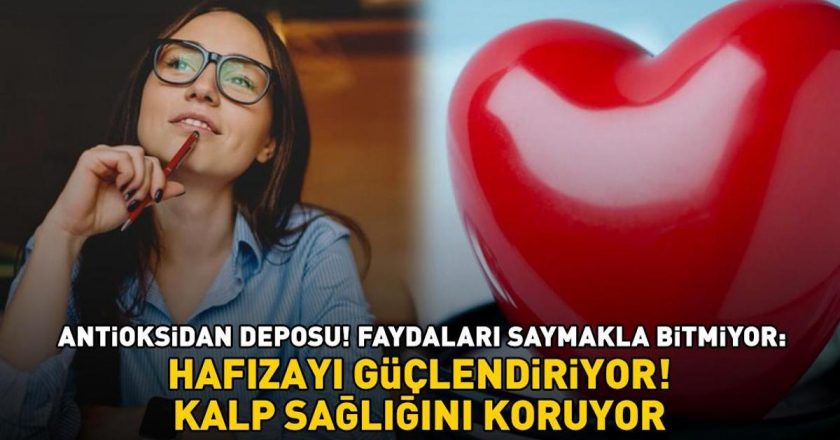 Antioksidan deposu! Her şeyi içerir: Omega-3 yağ asitleri, E, C ve K vitaminleri! Hafızayı güçlendirir, kalp sağlığını korur